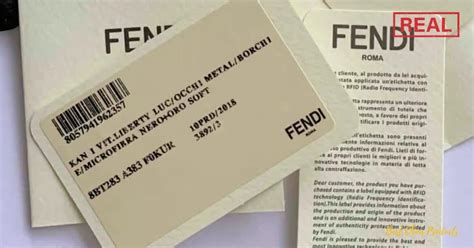 fake fendi vs real|fendi authenticity card.